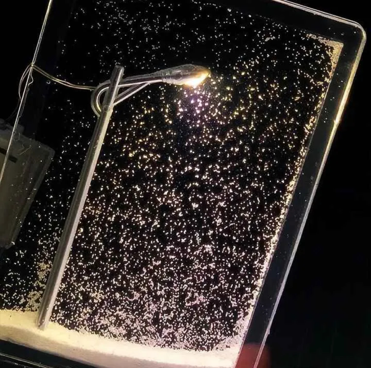 Crystal Crafts 3D Model Night Light Street Lamp Handmade - Image 3