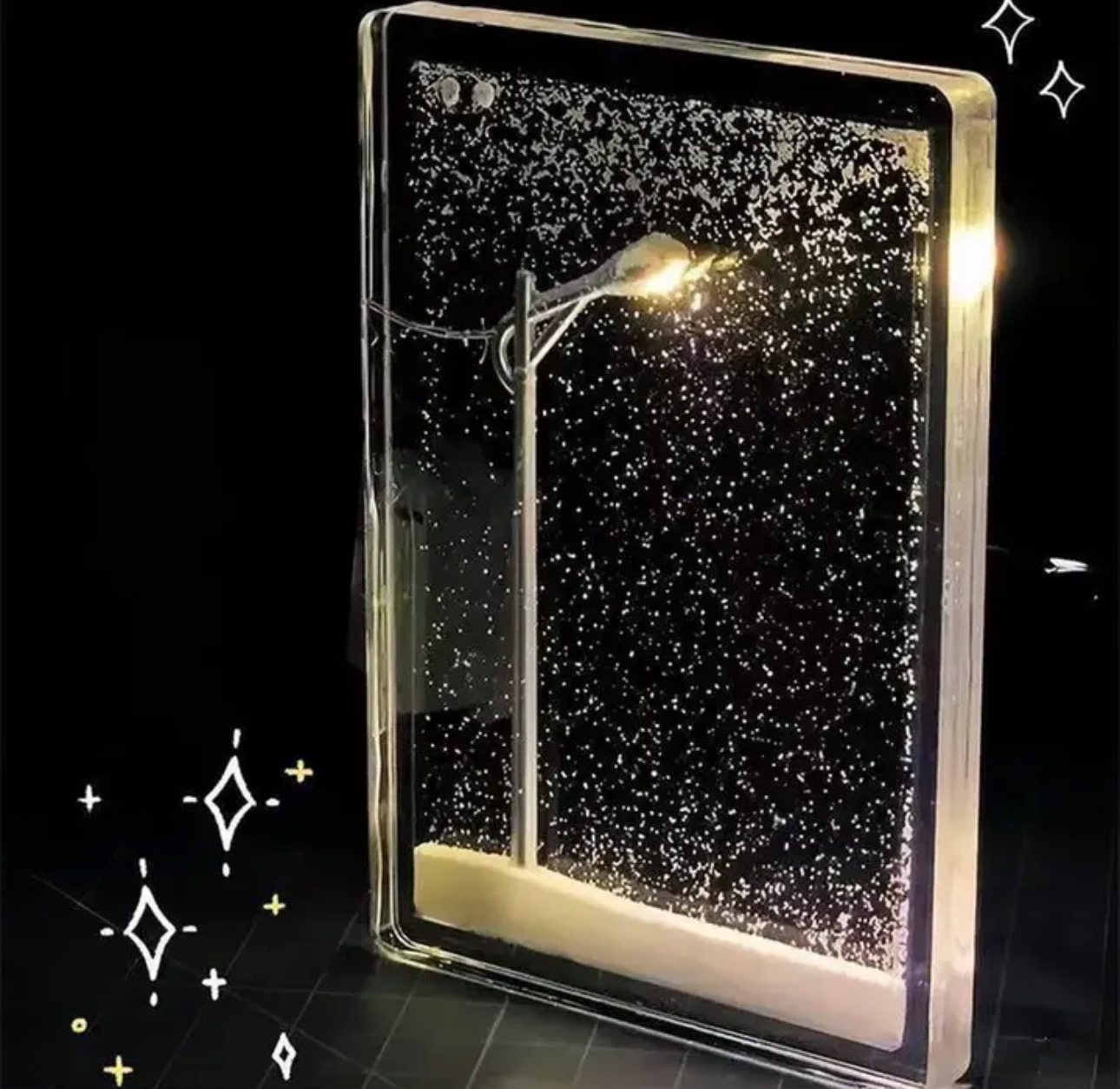 Crystal Crafts 3D Model Night Light Street Lamp Handmade - Image 5