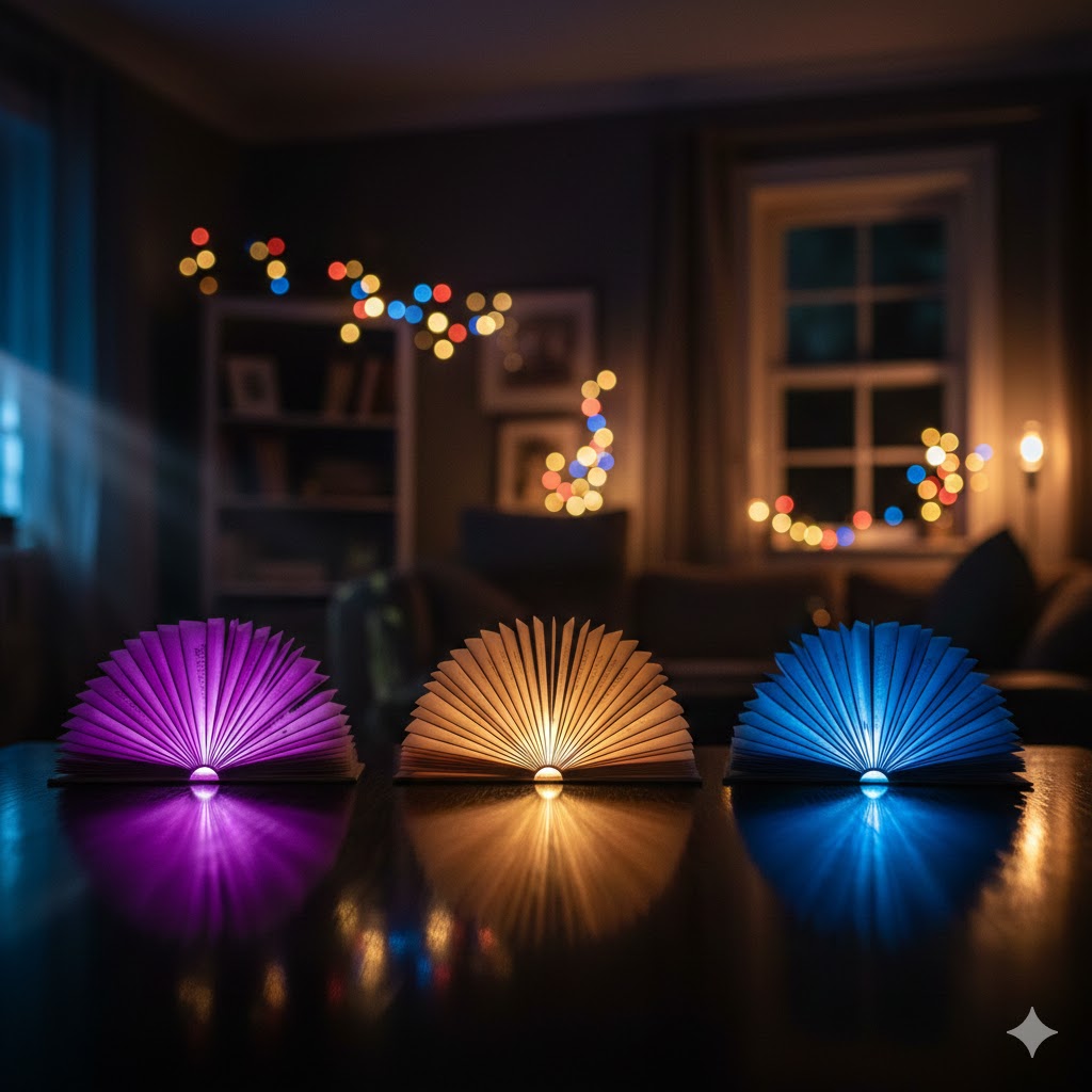 Cross-Border Folding Book Lamp Creative Night Light - Image 2