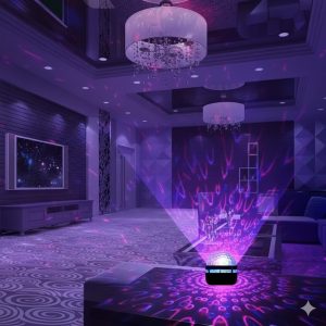 Cross-border explosions rotating starry sky projection lamp water ripple projection lamp Arctic light star atmosphere lamp decoration night light